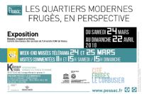 Week-end Musées Télérama : Exposition à la Cité Frugès Le Corbusier. Du 24 au 25 mars 2018 à Pessac. Gironde.  11H00